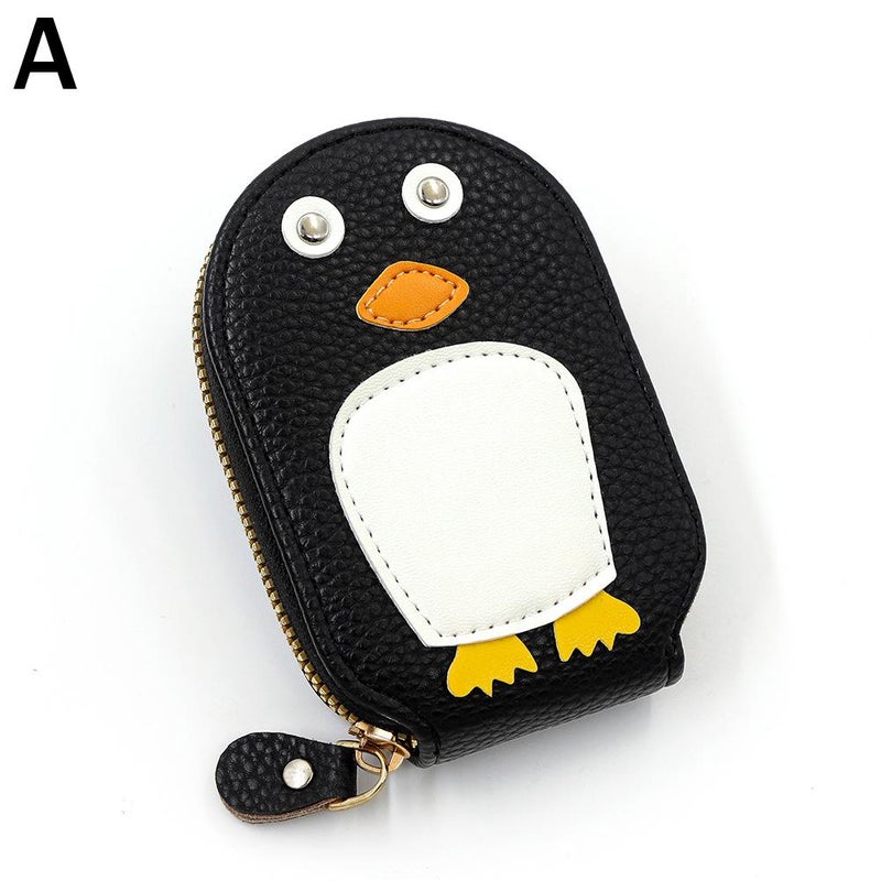 Slim, exquisite, high-end, fashionable card holder, trendy, cute, niche, portable penguin multi-functional card holder.